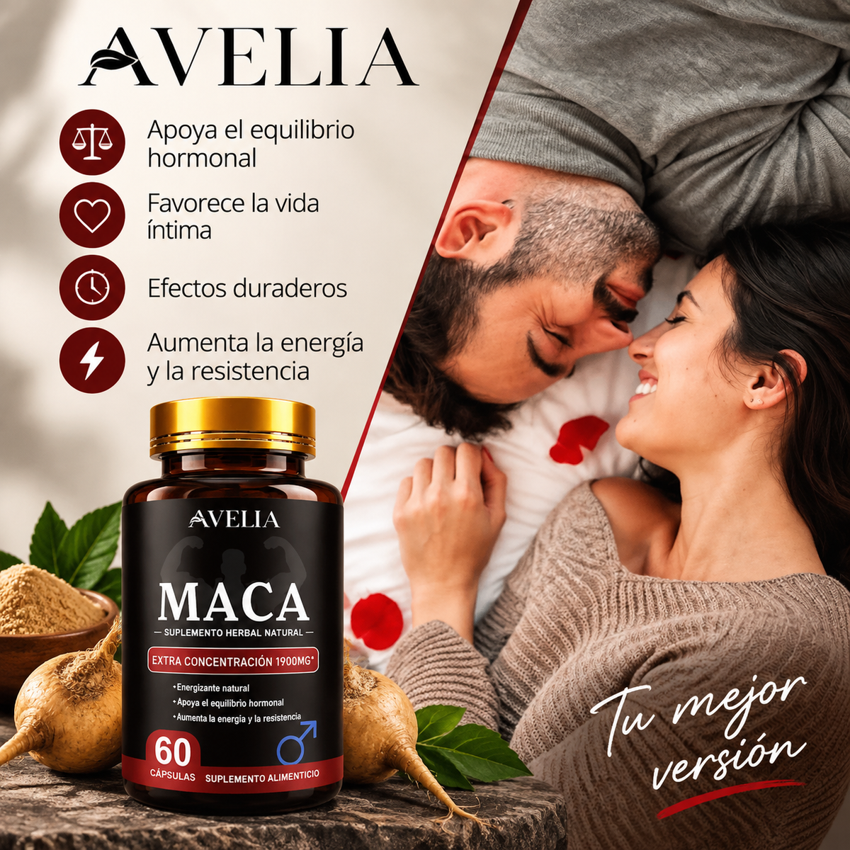 MACA - Suplemento Herbal Natural